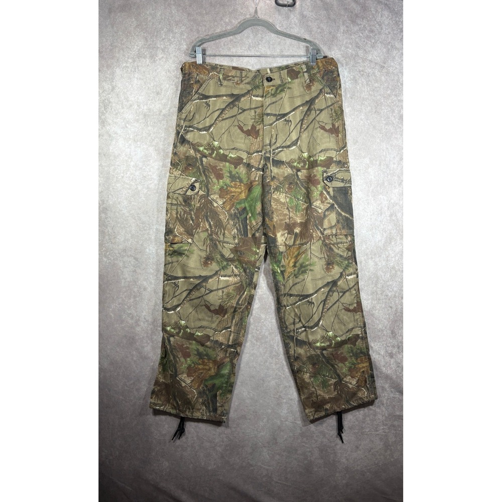 Realtree Cargo Pants Mens Large Brown APG Camo Hunting Tactical Hiking Utility